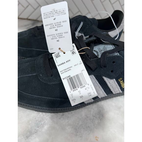 Adidas Samba ADV IG1348 Black Grey Suede Men’s 12 Skateboarding Shoes New Tags - Picture 6 of 13